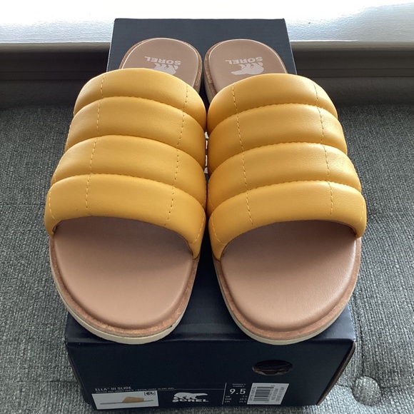 SOREL Ella III Quilted Puff Slide Sandal (Women), size 9.5 M - Picture 5 of 9